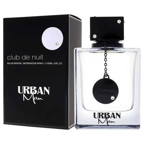 Armaf Club de Nuit Urban Man Eau de Parfum Spray for Men (Adults) - Aromatic Woody Cologne with Warm Spicy, Earthy Notes, Cedar Heart, Patchouli Base, Cruelty-Free, 3.4 fl oz/100ml Bottle, Spicy Perfumes