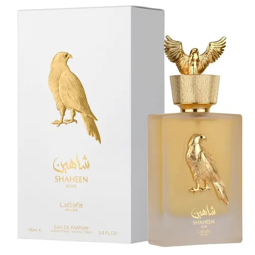 Lattafa Perfumes Shaheen Gold Unisex Eau de Parfum Spray - 3.4 oz, Perfume Scents, EDP Cologne Spray, Sweet Scent, Liquid Fragrance