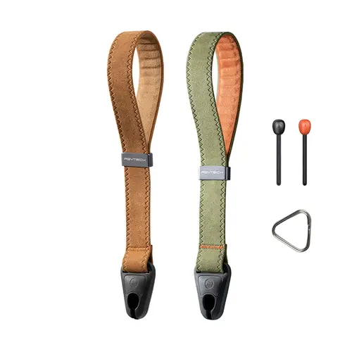PGYTECH Adjustable Camera Wrist Strap - Quick-Release, Hidden Magnetic Clasp, 1-Hand Op., Quick Bead, 55kg Load, Microfiber/Dyneema/Fiber-Reinforced Nylon Camera Accessories, No Battery Needed, Compatible with Sony, Nikon, Canon, GoPro & More Brands