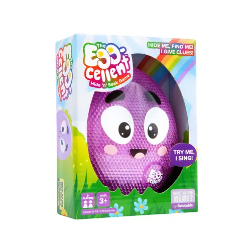 Eggcellent By Relatable, The Kid-Friendly Hide & Seek Game,  Great Kids Toys, Toddler Toys, and Toys For Ages 2-4, Includes 1 Eggcellent Light-Up Toy That Sings
