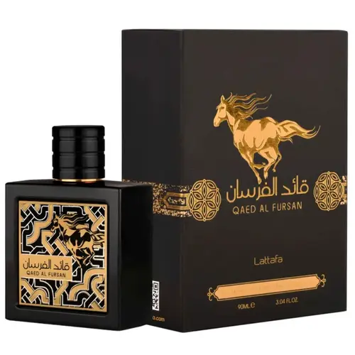Lattafa Qaed Al Fursan Unisex Eau De Parfum (3.04 fl oz) - Single Item Floral Fragrances with Pineapple, Aromatic Captivating Scent, Amber Woody Notes, Ideal Gift for All Genders