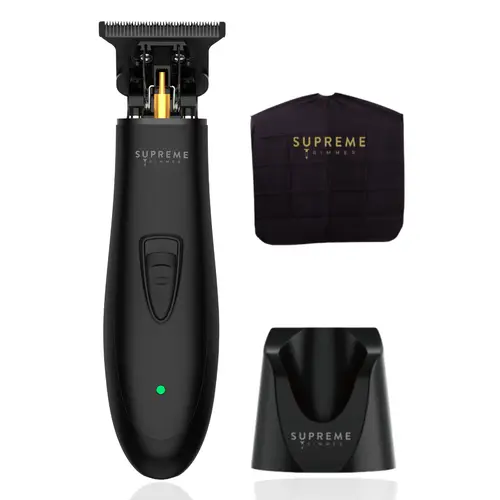 Supreme Trimmer T-Shaper Sensitive Skin Hair Trimmer - Beginner-Friendly Cordless Tool with Soft Cutting DLC Blade, 0-Gap Adjustable, Low Noise, Lightweight, USB Rechargeable, Smoothing Detail Tool for Men, Home Haircut & Travel Bag Included, Usb Charge,