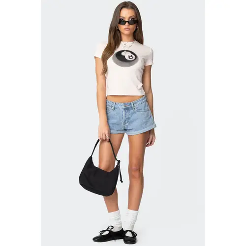 Rylin Low Rise Denim Shorts