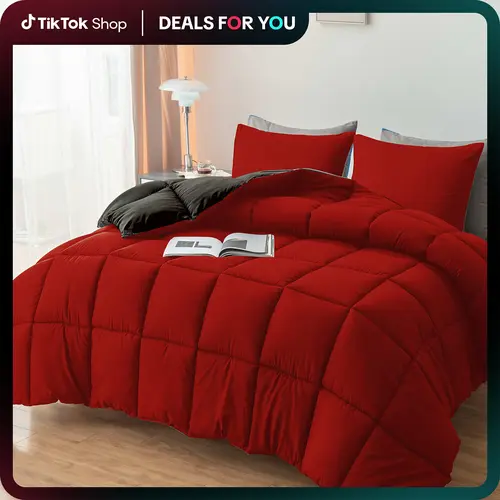 Cosybay Twin 2-Piece Comforter Set - All Season Soft Microfiber Bedding Set with Pillowcase, Lightweight Down Alternative for Cozy Warmth, Queen Size Option, Box Stitched, Bedroom Decor for Home Dorm, Gift Idea