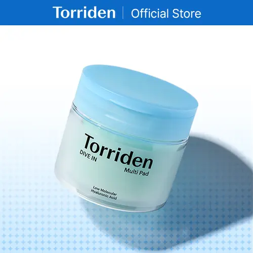 [Torriden Official] DIVE IN Multi Pad (80 pads) | Daily Moisture, Hyaluronic Acid Serum-infused Facial Pads for Cooling, Moisturizing, Hydrating Korean Skincare