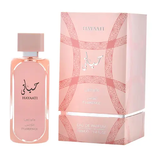 Lattafa Hayaati Florence EDP Women's Perfume, 3.4 fl oz Bottle, Floral-Amber-Musky Oriental Scent with Lychee, Amber, Cedar, Grapefruit Notes, Unisex Adult Fragrance, 36 Months Shelf Life, Beauty & Personal Care Item, Adults