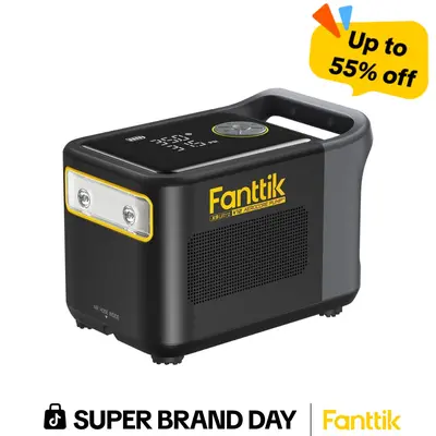 Fanttik X9 Ultra Portable Tire Inflator for Pickup Trucks , RV | | 3-in-1 Air Pump, Power Station, Flashlight | 6× Faster Inflator with Digital Gauge | Air Compressor for Light Truck, SUV, Compact Car Vehicle, SummerWins