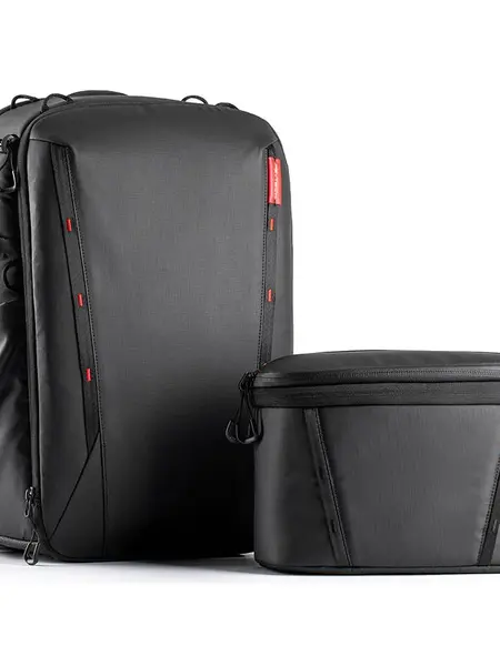 PGYTECH OneMo 2 25L+8L Camera Backpack with Shoulder Bag for Photographers - Waterproof Cover, Gimbal Stabilizer, Canon Nikon Sony DJI Drone, Laptop, Tripod, Smartphone