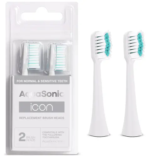 Icon Replacement Brush Heads for AquaSonic Icon Toothbrush