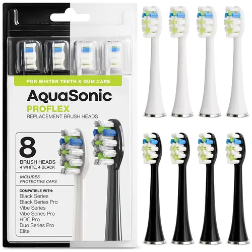 ProFlex Replacement Brush Heads for Electric Toothbrush - Whitening | AquaSonic