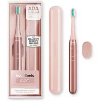 Icon Rechargeable Travel Power Toothbrush - Oral Electric with Soft-Touch Handle, Travel Case, Smart Timers, Mint Green, ADA Approved - Dental Cleaner | AquaSonic