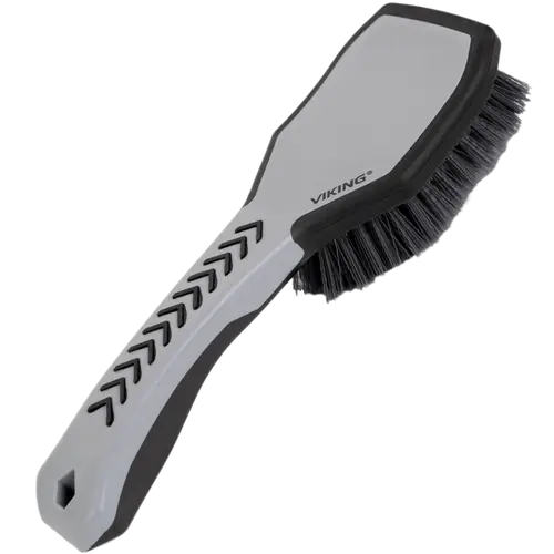 VIKING Tire Brush and Wheel Brush for Cleaning Car, Tires, Car Wash, Grey, 10.3 x 3.3 x 2.3 inch