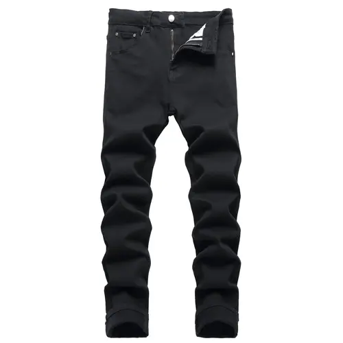 JUNBAOSS Men's Slim Fit Stretch Jeans Colored Skinny Jeans for Men, Distressed Straight Leg Casual Fashion Comfort Flex Waist Denim Pants, Menswear Classic Street Style Cotton Fabric Jean Natural Hipster Personalized Stylish Streetwear Jeans #SohoChic