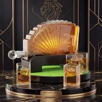 Man Cave Bar accessories,Kollea 37.2Oz Blackjack Whiskey Decanter Set,Casino Style Poker Stand & 4 Glasses,Luxury Gift Box,Crystal Clear Glass,No Alcohol Included,Christmas&Valentine&Birthday Gifts for Men,Dad,Boyfriend,Game Day Drinkware,sohochic sohochi