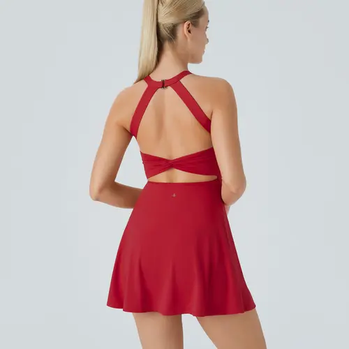 Halara Backless Criss Cross Active Dress #BackToSchool