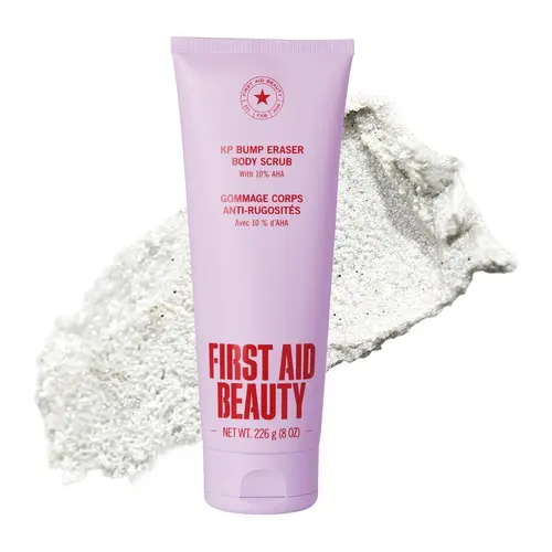[First Aid Beauty] KP Bump Eraser Body Scrub with 10% AHA, Keratosis Pilaris Skin Exfoliator with Glycolic and Lactic acids
