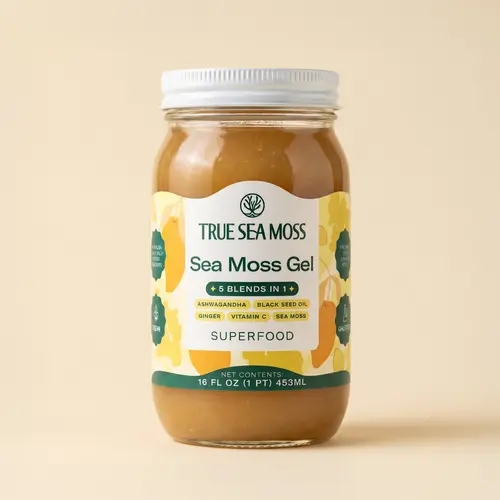True Sea Moss 5in1 Irish Sea Moss Gel – Rich in Essential Minerals & Vitamins – supports overall vitality