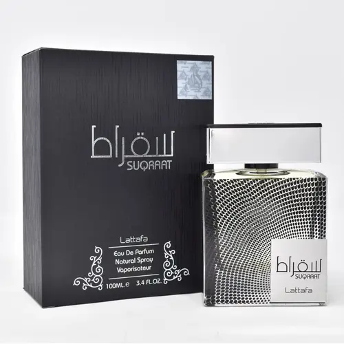 Lattafa Suqraat Eau De Parfum Spray 3.4 FL.OZ for Men