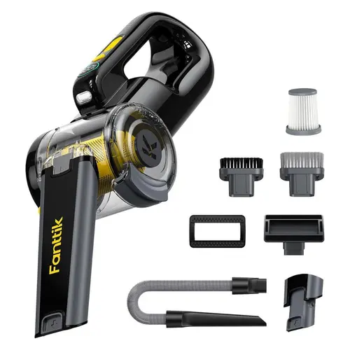 Fanttik Fold V10 Apex/Cruise V11 Apex Cordless Car Vacuum Kit, 17000Pa/50AW High-Power Vacuum Cleaner, Batteries, LED Light, Multi-Surface Cleaner, 16.9 oz Dustbin, AV1001 Replacement Filter, Car Detailing Tools, Brushless Motor, Cars Accessories