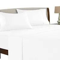 LDC LUX DECOR COLLECTION 4-Piece Soft Breathable Decorative Bedsheet Set - 16" Deep Pocket, Floral Bedding, Embroidered Pillowcases, Premium Bed Set for Queen/King/California King