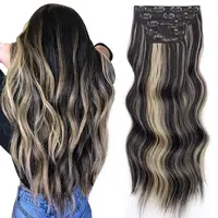 Vigorous Women’s Clip-in Synthetic Artificial Hair Extensions - Long Wavy Easy-Install Hairpieces, Fashion Hair Accessories for Daily & Event Party Use, Artificial Hair Extension, Clip In Hair Extensions