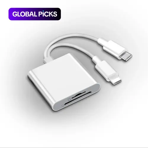 2 In 1 SD Card Reader, 1 Count Portable Type-C Card Reader, Dual Slots Memory Card Reader for Game, Computer Memory Card Readers, Plug & Play Reader, SD Card Reader USB C, Suitable for SD/TF/Micro SD #GLOBAL PICKS