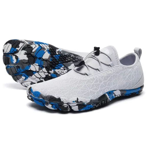 HIITAVE Men's Barefoot Water Shoes - Lightweight, Breathable, Quick Dry Slip-On Footwear with Integrated Drainage System for Beach Volleyball, Pool, Airline Flight Wear | Men's Barefoot Shoes, Sports Footwear
