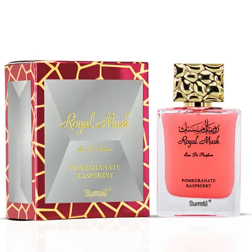 Royal Musk Pomegranate Raspberry Eau de Parfum Spray 100ml (3.4 oz) by Surrati – Fruity Musk Perfume, Sweet Floral Fragrance, Women’s Perfume