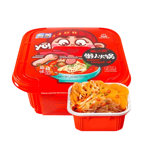 YUMEI Self-Heating Instant Hot Pot Self Heating Hot Pot - Spicy Flavor, 15oz【Trending on TikTok】 Food Vegetable，Ready in 15 Mins, Instant Delicious，No Stove Needed Quick Meal Chinese Dish