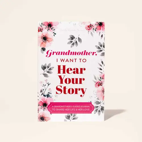"I Want to Hear Your Story" Guided Journal for Grandmothers - Fill Blank Journal, Soft Cover Notebook with Guided Prompts, Self Improvement Book for Sharing Her Journey (Literature & Art Category)