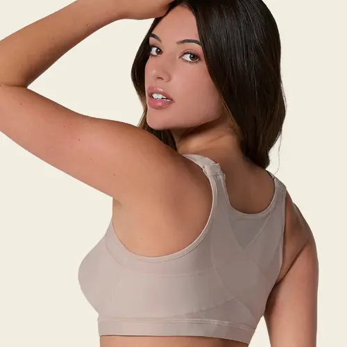 Leonisa Multi-Functional Adjustable Unlined Wireless Compression Padless Sculpting Everyday Bra, Ideal for Women Seeking Supportive Bras for Daily Wear, Bras For Women, Adjustable Unlined Bras