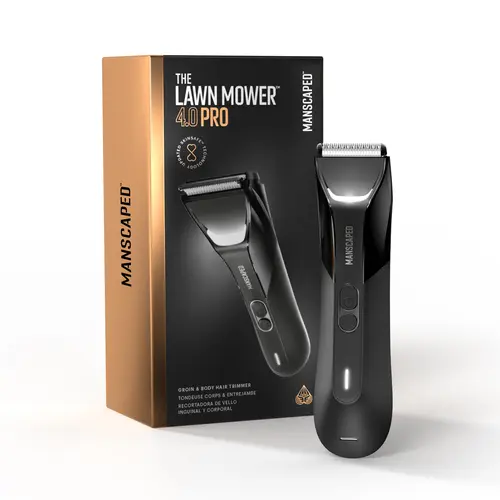 MANSCAPED® The Lawn Mower® 4.0 PRO - Groin & Body Hair Trimmer, Updated SkinSafe® Trimmer Blade, Waterproof Wet/Dry Groomer, USB-C & Wireless Charging Compatible, Men’s Ball Shaver with Travel Lock Comfort Adjustable