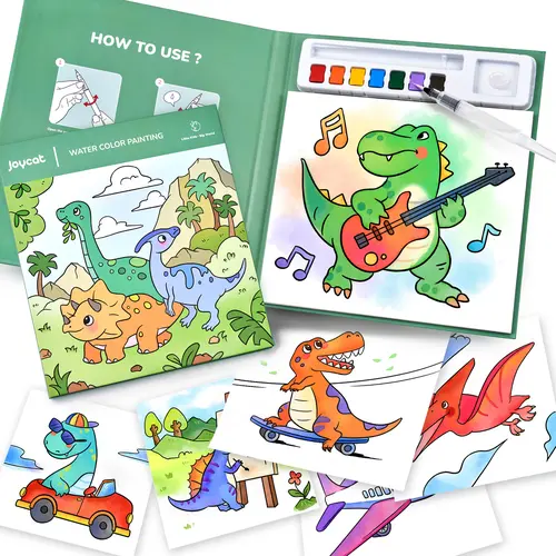 JoyCat Paint with Water Coloring Books for Toddlers (Magical Pony) | Watercolor Painting Set for Kids Ages 3-5 & 4-8, Arts & Crafts Drawing Activity Travel Toy, Birthday Gifts for Boys & Girls