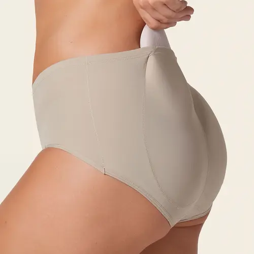 Leonisa PadUp Panty Magic Instant Butt Lift Padded Panty Low Waist Soft Stretch Fabric for Comfortable Everyday Wear Enhances Glutes - Womenswear