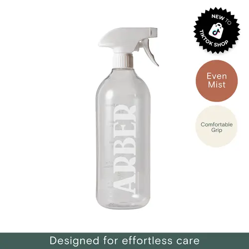 Arber Spray Bottle – Reusable 32 oz Plant Care Sprayer for Indoor & Outdoor Gardening, Adjustable Nozzle Bottle for Mixing and Applying Liquid Plant Care Solutions
