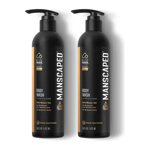 MANSCAPED® Men’s UltraPremium Body Wash, Luxurious Clean Formula Infused with Aloe Vera and Sea Salt, Refreshing and Nourishing Daily Shower Gel for Hydrating Skin