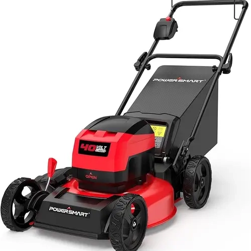 PowerSmart 40V 17" Cordless Lawn Mower, 3-in-1 Brushless Push Lawn Mower with 4.0 Ah Battery and Charger(MB2417A)
