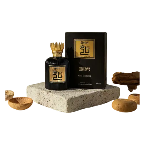 Heaven Scents TAJ New Edition Extrait De Parfum - Unisex Wood & Alcohol Base Fragrance, 3.4 Oz (100ML) - Bergamot-Oud, Amber, Arabian Notes - Single Item