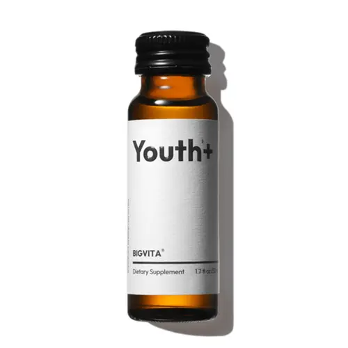BIGVITA Youth+ | NAD+, Spermidine, and Ergothioneine Shots for Anti-Aging, Energy, Skin & Hair Health, Cognitive Support | Ready-to-Drink Supplement | Beauty from Within