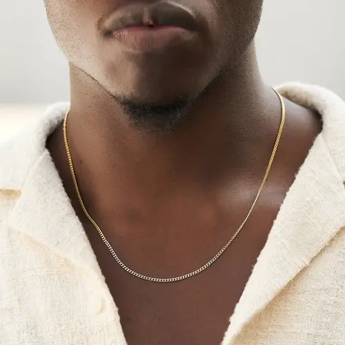 GLD Micro Cuban Chain | 18k Yellow Gold, 2mm in Width, 16-28" Lengths | Guaranteed for Life - Perfect Gift #TikTokShopBackToSchool