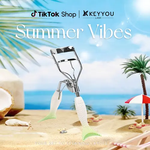 KEYYOU Eyelash Curler with Comb False Eyelashes Accessory Best Professional Tool for Lashes Curls Comfort Grip Wide Curvature for All Eye Shapes Springtok #sohochic