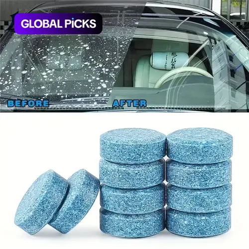 Universal Multifunctional Vehicle Glass Windshield Effervescent Tablet, Auto Glass Cleaner, Car Wash Accessories, Car Cleaning Supplies #GLOBAL PICKS