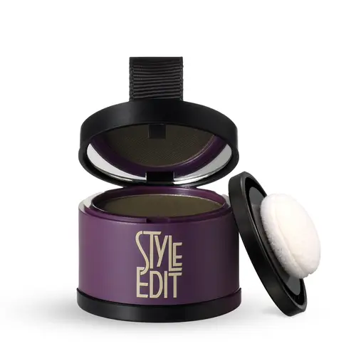 Style Edit Root Touch Up Powder – Instant Gray Root Concealer for Hairline, Temples, and Part – Lightweight, No-Residue Root Coverage – Made in the USA - Salon Quality temporary hair dye