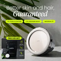 eskiin Filtered Showerhead + FREE Shower Steamers & Filter  | High-Pressure Showerhead
