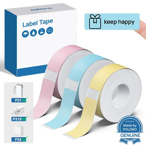 Genuine P24/P31S/P21 Printer Label Maker Tape, Adapted Label Print Paper, 14x40mm(0.59"x1.57"),180 Tapes/Roll #SummerVibes,back to school,back to school haul