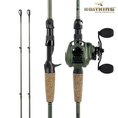 KastKing Spartacus II Fishing Rods & Reel combo- IM6 Graphite Blanks Casting & Spinning Rods, 2-Piece Rods with Extra Tip Section, PTS Power Transition System, KastFlex Technology,Summer Survivals ,dealsforyoudays