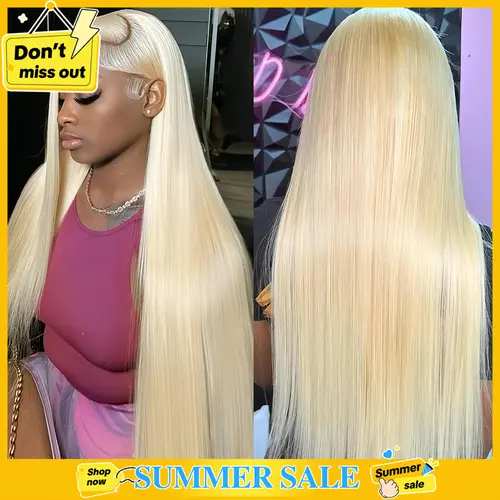 CheetahBeauty 613 Blonde Lace Front Wig Straight 13x6 Lace Frontal Human Hair For Women Brazilian Virgin Hair 10A Grade Pre-Plucked Natural Hairline #tiktokshopsummersale
