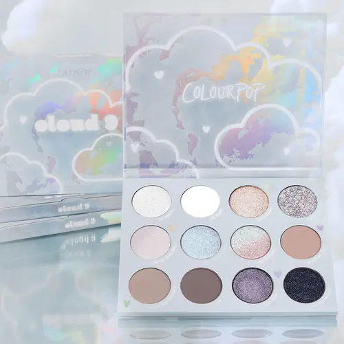 ColourPop Cloud 9 - Cool-Tone Powder Palette Silvery Blues Long-lasting 0945