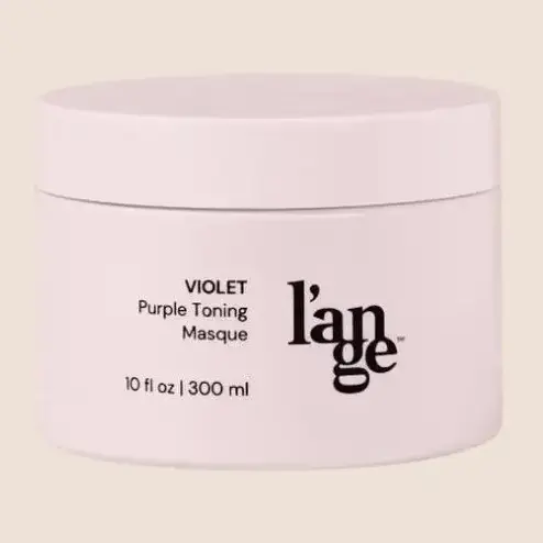 L'ANGE HAIR Violet Purple Pigment Hair Mask Toning Treatment with Keratin & Borage Seed Oil - Hydrating Moisturizing Haircare for Shine, Neutralizing Brassy Hues in Blonde Locks, Purple Hair Mask