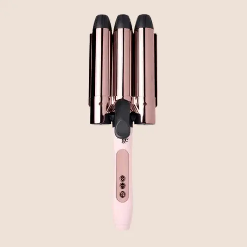 L'ANGE HAIR Le Tridente 32mm Triple Barrel Curling Iron - Lightweight Titanium Waver, Adjustable Temperature Wand, Auto Shut-Off, Storage, Detangling, for Adult Mid-Long Beachy Waves, Curling Irons & Straighteners, Hair Curling Rod